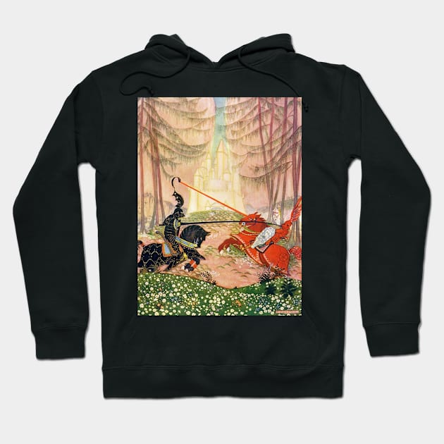 Sir Gareth and the Red Knight - Thomas Mackenzie Hoodie by forgottenbeauty